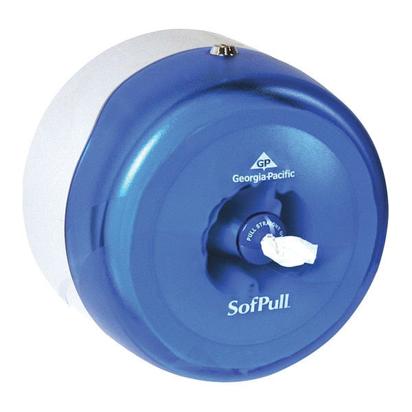 Sofpull Toilet Paper Dispenser, Centerpull, Splash Blu
