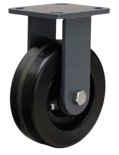 Plte Caster, Rgd, Phenolic, 6 in., 1200 lb, B