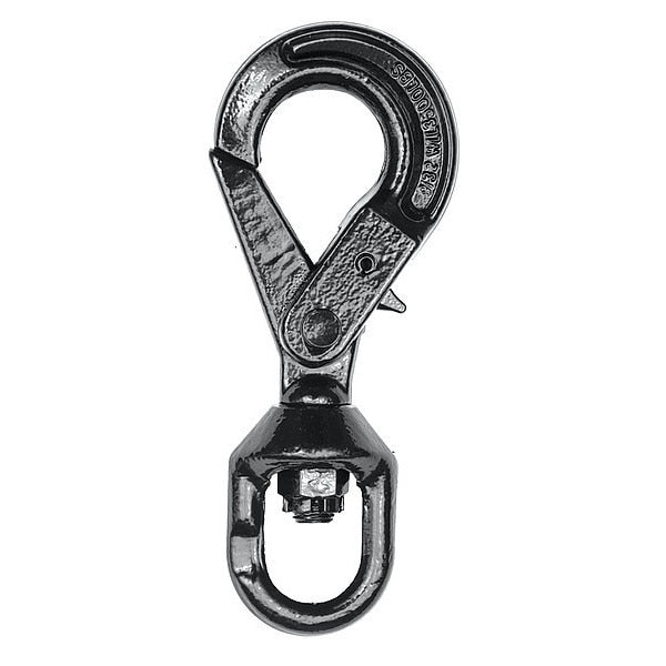 Slip Hook, Steel, G80, Swivel, 3500 lb.