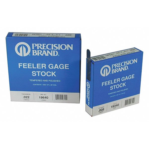Feeler Gauge, High Carbon Steel, 0.0240 In
