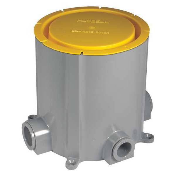 Floor Box, 19.5 cu. in Capacity, Round