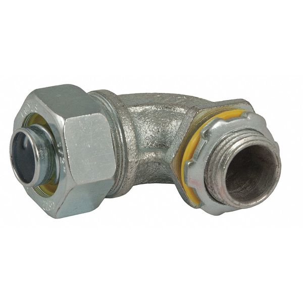 Noninsulated Connector, 1 In., 90 Deg