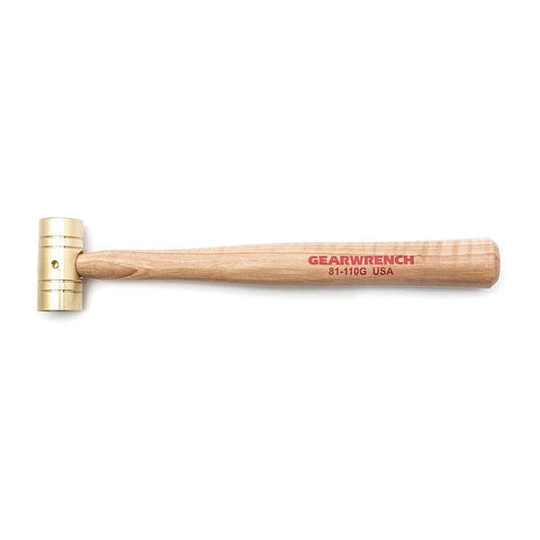 8 oz. Brass Hammer with Hickory Handle