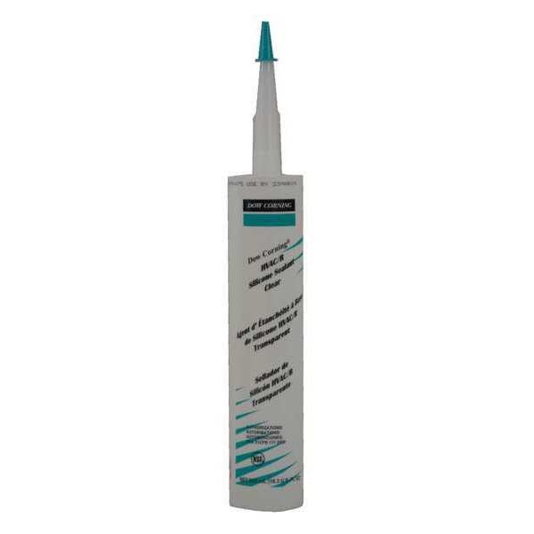 HVAC/R Sealant, 10.3 oz, Cartridge, Clear, RTV Silicone Base