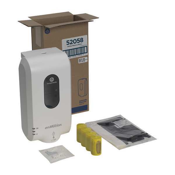 Soap/Sanitizer Dispenser, Foam, White