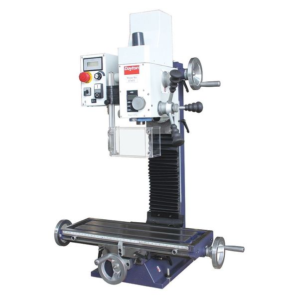Mill/Drill Machine, 1-1/4 Motor HP, 60 Hz