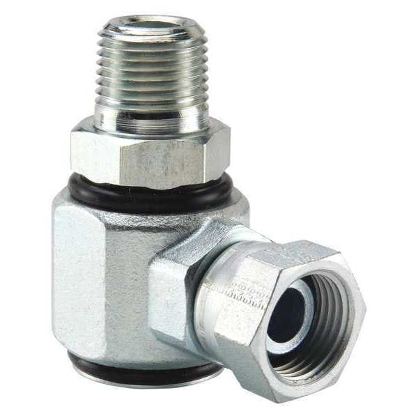 Hydraulic Swivel Fitting, 90 deg. Elbow