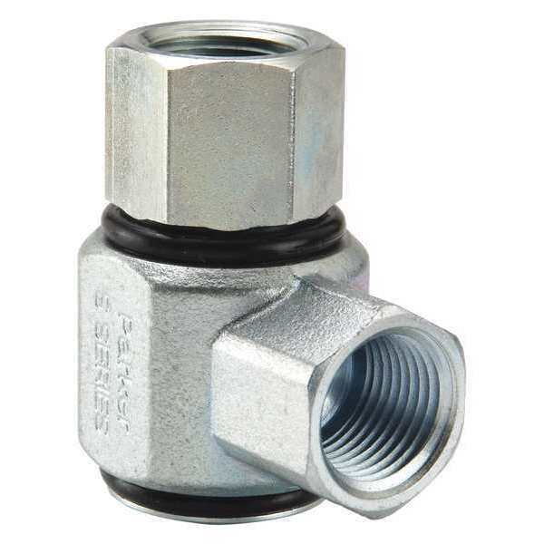 Hydraulic Swivel Fitting, 90 deg. Elbow