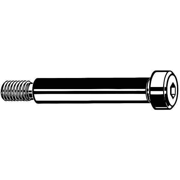 Shoulder Screw, M16-2.00 Thr Sz, 22 mm Thr Lg, 50 mm Shoulder Lg, Alloy Steel, 5 PK