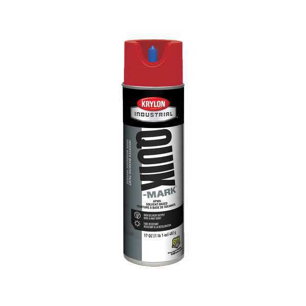 Inverted Marking Paint, 17 oz., Red, Solvent -Based