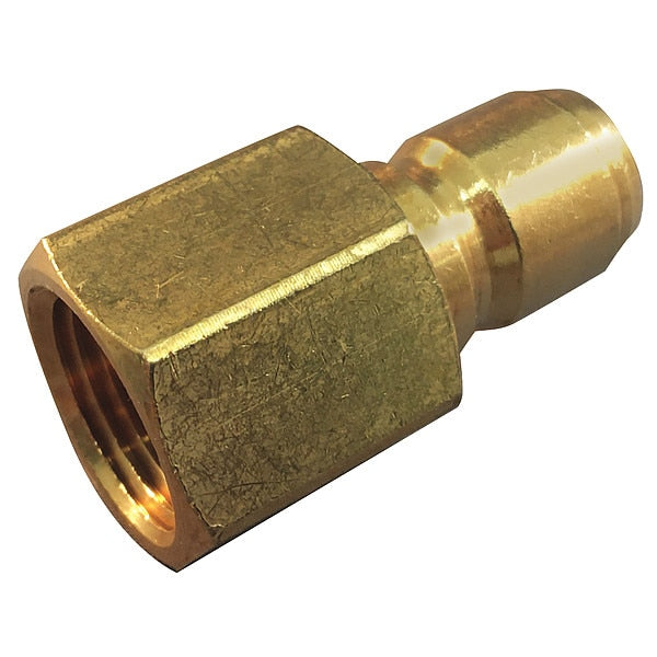 Hydraulic Quick Connect Hose Coupling, Steel Body, Push-to-Connect Lock, 1/8