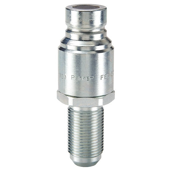 Hydraulic Quick Connect Hose Coupling, Steel Body, Push-to-Connect Lock, 7/8