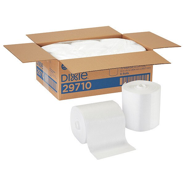Dry Wipe Roll, White, Polypropylene, 135 Wipes, 12 in x 8 7/64 in
