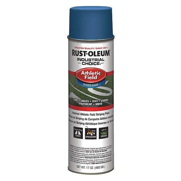 Athletic Field Striping Paint, 17 oz., Royal Blue, Water -Based