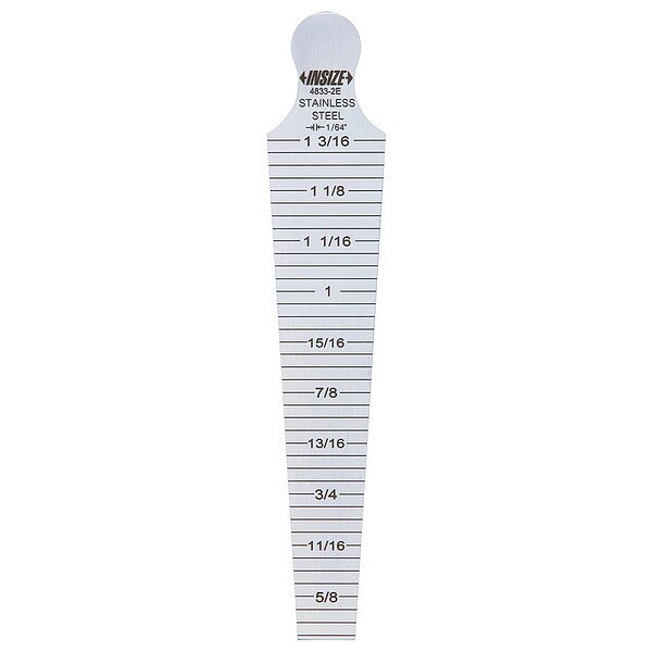 Taper Gauge, Graduations 1/64 in