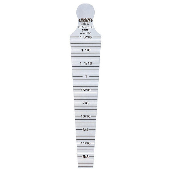 Taper Gauge, Graduations 1/64 in