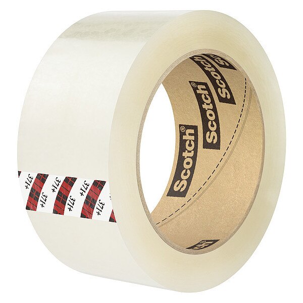 Carton Sealing Tape, 72mm W, Clear, PK4