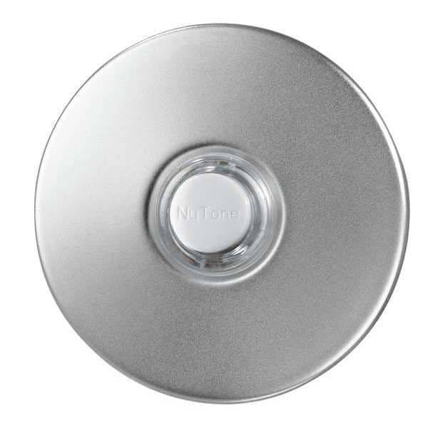 Pushbutton, Satin Nickel Stucco, Lighted