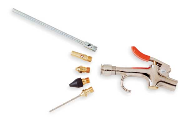 Quick Change Air Gun Kit, Contains 5 Nozzles and Heavy Duty Air Gun