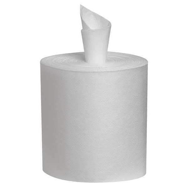 Dry Wipe Roll, White, Refill, Paper, 6 PK, 90 Wipes, 12 in x 12 in