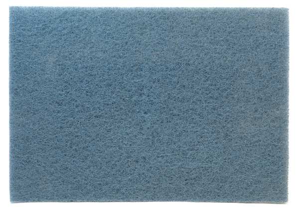 Scrubbing Pad, 28 In x 14 In, Blue, PK10