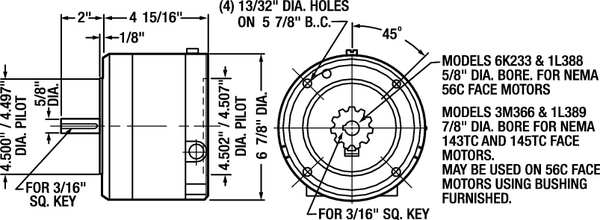 Brake, Magnetic, Dust Proof, Torque10 Ft-Lb