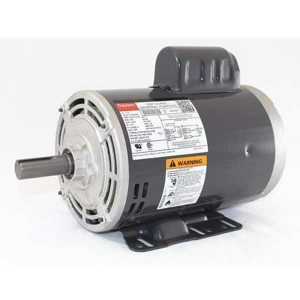 Capacitor-Start General Purpose Motor, 1 1/2 HP, 115/208-230V AC Voltage, 145T Frame