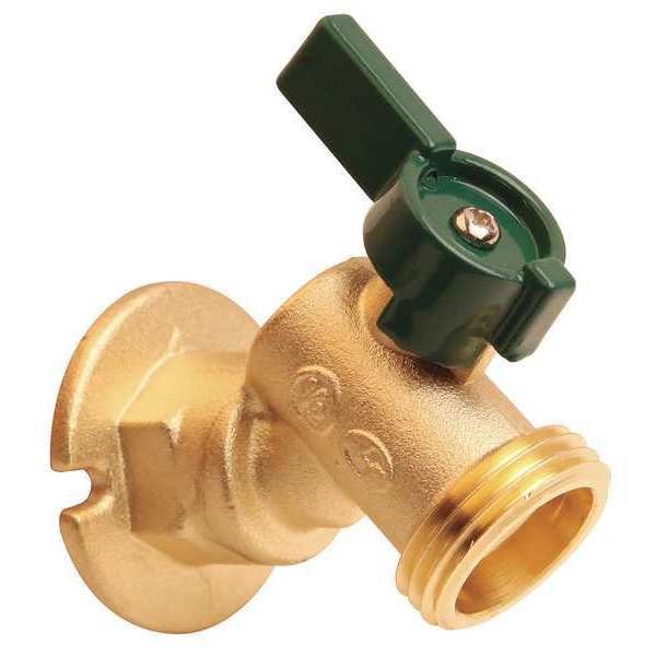 Sillcock, Quarter Turn, Brass, 1/2 NPT