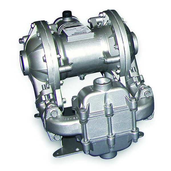 Double Diaphragm Pump, Aluminum, Air Operated, Santoprene, 42 GPM