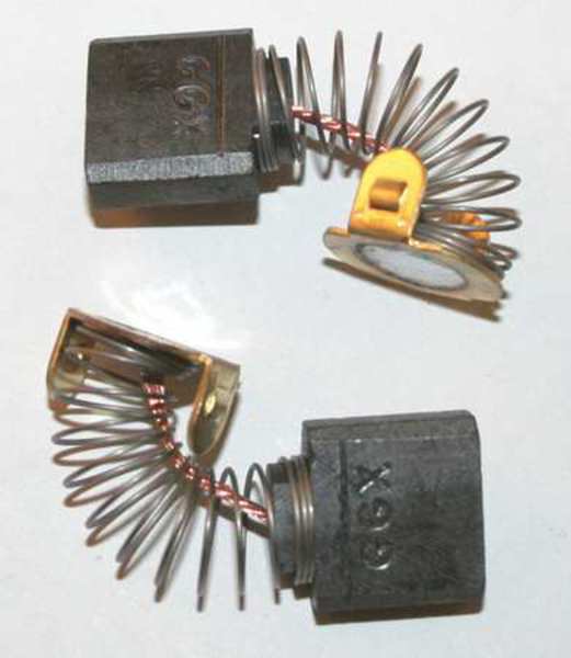 Motor Brush Set, 1/4 In L, 5/8 In W, Pk2