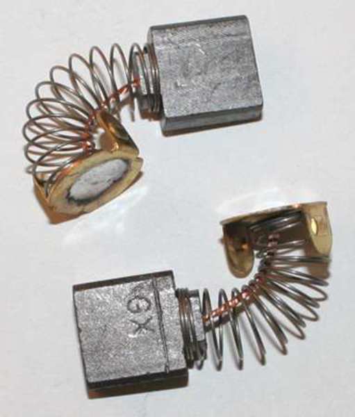Motor Brush Set, 1/4 In L, 5/8 In W, Pk2
