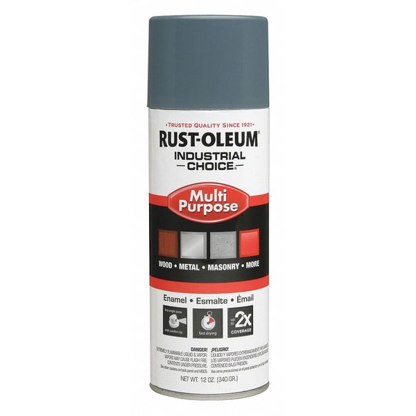 Spray Paint, Machinery Gray, Gloss, 12 oz.