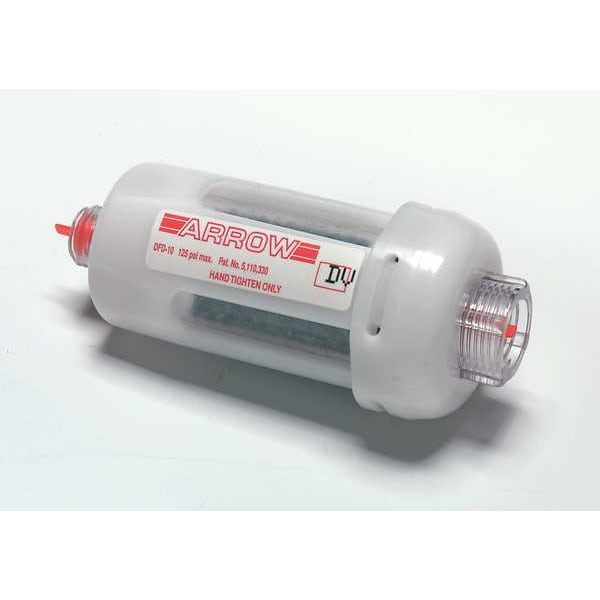 Disposable Air Filter/Dryer, ISO Class 2, 1/4 in NPT, 20 cfm, 130°F Max Op Temp, 2 Pack