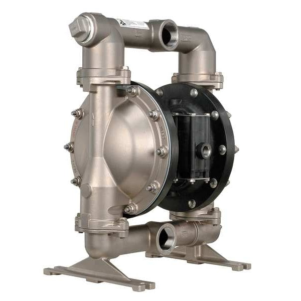 Double Diaphragm Pump, Stainless steel, Air Operated, Santoprene