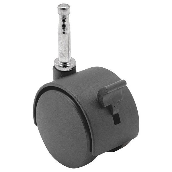 60mm Non-Marking Nylon Swivel Caster, Side Brake, Loads Up To 100 lb