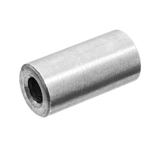 Brass Unthreaded Round Spacers, 1 in Screw Size, Zinc Plated Brass (ZincPlated), 3/4