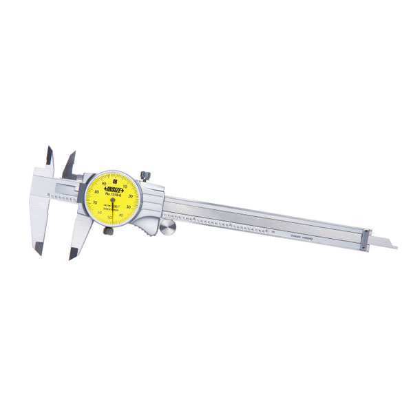 Dial Caliper, 0 to 6 in, Stainless Steel
