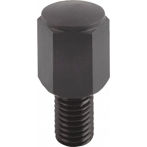Positioning Foot, H=30, Form C Spherical Face, Carbon Steel, Faces Case Hardened, Sw=27