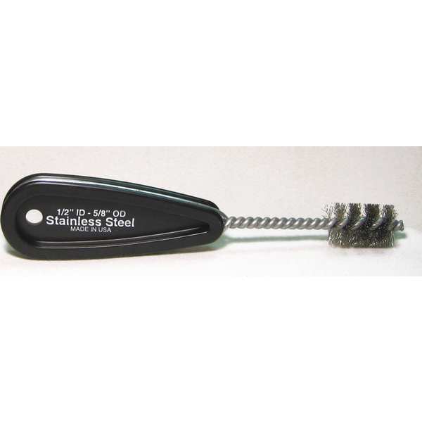 Standard refrigeration copper fitting brush, 1-1/4 in L Brush, Plastic