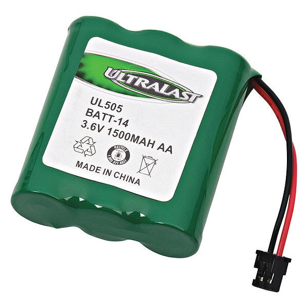 Battery 3.6 Volt Nickel Metal Hydride Ultralast Cordless Phone Battery