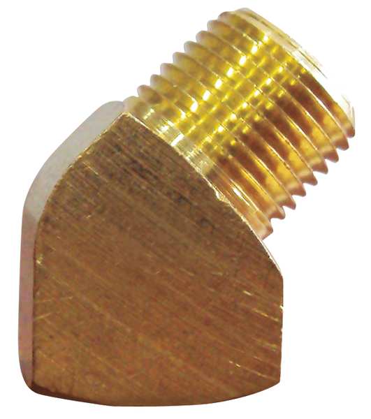 Brass 45 Degrees Street Elbow, MNPT x FNPT, 1/4