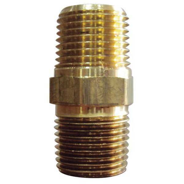 Brass Hex Nipple, MNPT, 3/4
