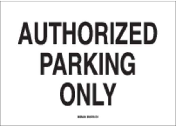 Authorized Parking Sign, 14