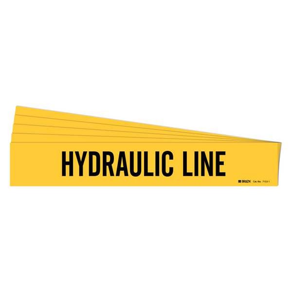 Pipe Marker, Black, Hydraulic Line, PK5, 7153-1-PK