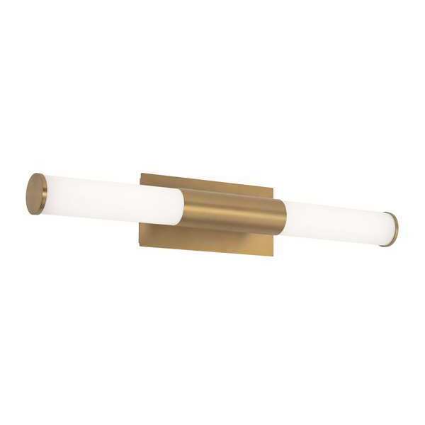Dax LED Vanity, Satin Brass, 27in