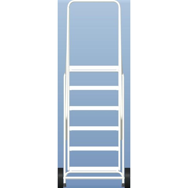 93 in H Aluminum Wheelbarrow Ladder, 6 Steps