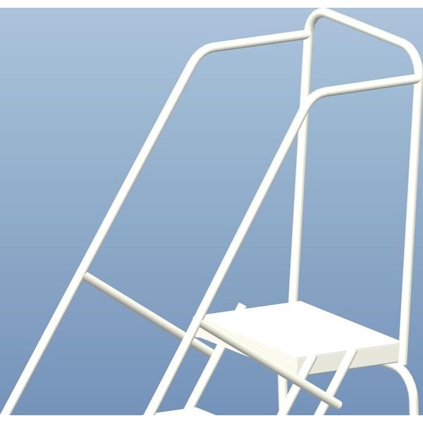 93 in H Aluminum Wheelbarrow Ladder, 6 Steps