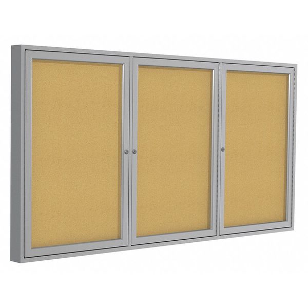 Enclosed Cork Bulletin Board 72x48