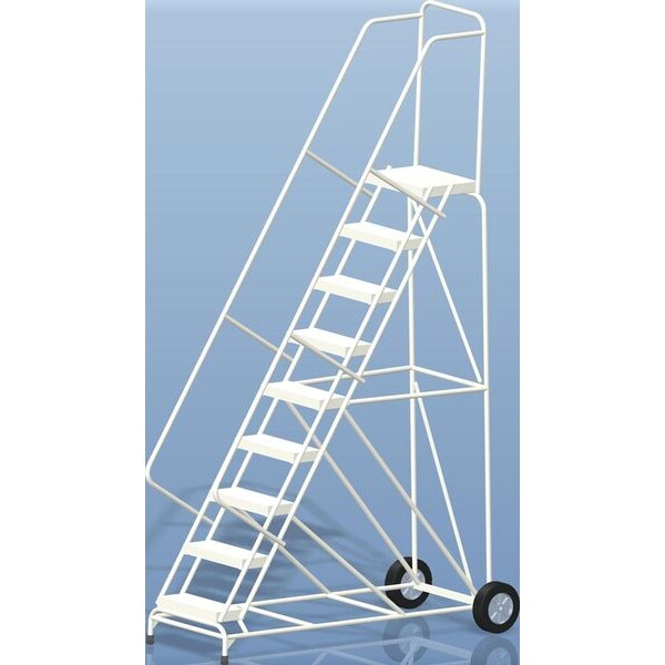 123 in H Aluminum Wheelbarrow Ladder, 9 Steps