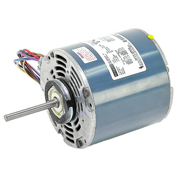 HVAC Motor, 42 Frame, 3/8 in Shaft Dia.